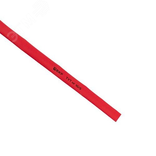 Трубка термоусаживаемая ТУТ нг 10/5 красная рулон PROxima - фото 5