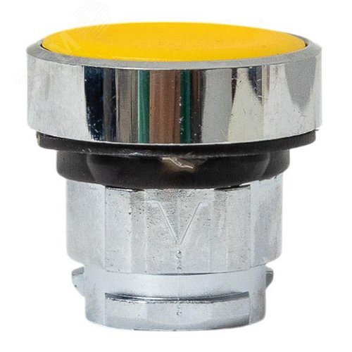 Исполнительный механизм кнопки XB4 желтый плоский возвратный без фиксации, без подсветки IP65 - фото 4