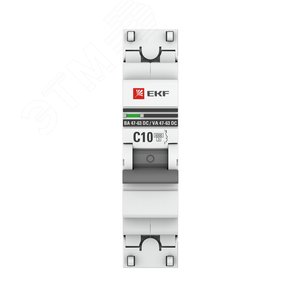 Выключатель автоматический 1P 10А (C) 6кА ВА 47-63 DC PROxima - фото 2