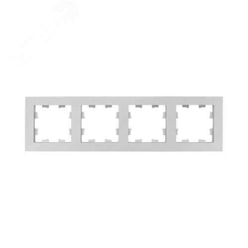 Эпика Рамка 4-местная алюминий пластик EKF - фото 2
