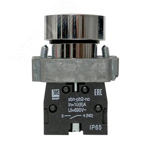 Кнопка BA21 черная NO IP65 - фото 2