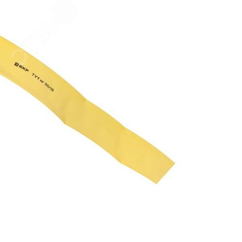 Трубка термоусаживаемая ТУТ нг 30/15 желтая рулон PROxima - фото 5