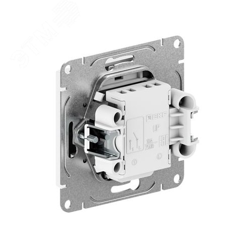 Механизм выключателя. одноклавишный. с подсветкой. графит Эпика EKF - фото 2