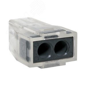 Строительно-монтажная клемма СМК 773-102 2 отверстия 1,0-2,5мм2 блистер (5шт.) PROxima - фото 1