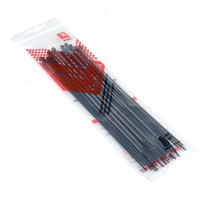 Хомут P6.6 стандартный черный 2.5x200 (50шт) FlexLock PROxima - фото 1