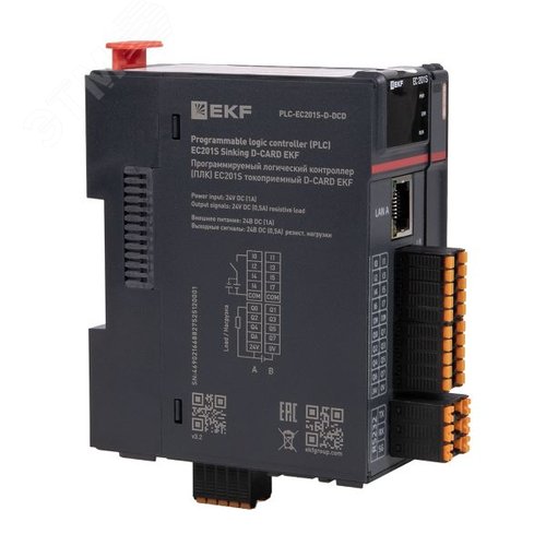 Программируемый логический контроллер (ПЛК) EC201S токоприемный D-CARD - фото 6