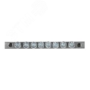 Шина PEN ноль-земля (6x9мм) 8 отв. цинк крепеж по краям - фото 2