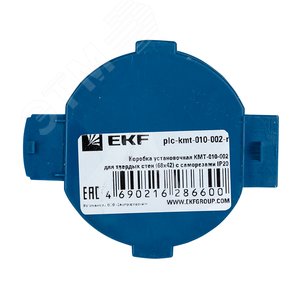 Коробка установочная КМТ-010-002 для твердых стен (68х42) с саморезами IP20 розничный стикер PROxima - фото 3