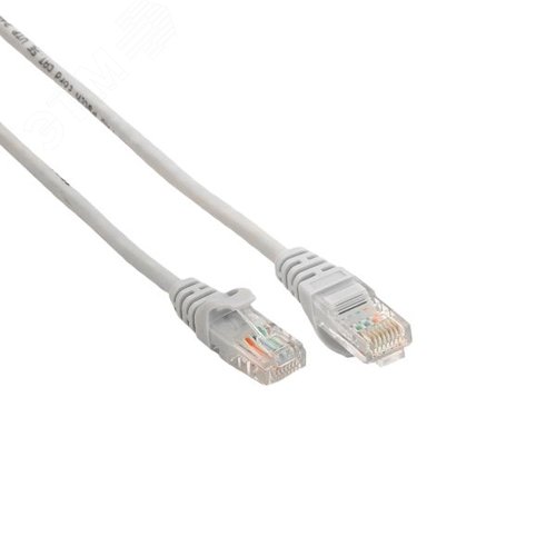 Патч-корд TERACOM PRO Cat.5E неэкранированный UTP оболочка PVC серый (10.0м) - фото 2