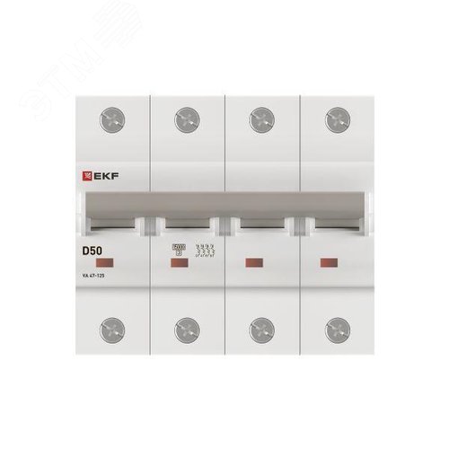 Выключатель автоматический ВА 47-125 4P 50А (D) 15кА PROXIMA - фото 4
