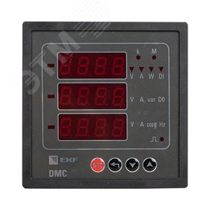 Прибор цифровой измерительный комбинированный DMC на панель 96x96 (квадратный вырез) PROxima - фото 2