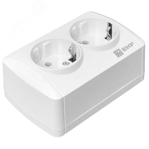 Владивосток Розетка 2-местная 16А с заземлением IP44 EKF - фото 6