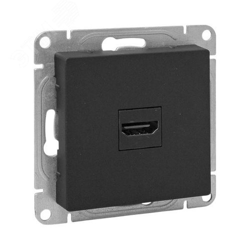 Эпика Механизм розетки HDMI черный EKF - фото 1