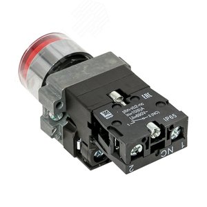 Кнопка BA42 с подсветкой 230В красная NC IP65 PROxima - фото 3