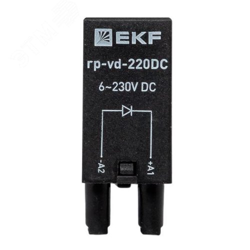 Модуль защитный диодный 6-220В DC для промежуточных реле RP AVERES - фото 2