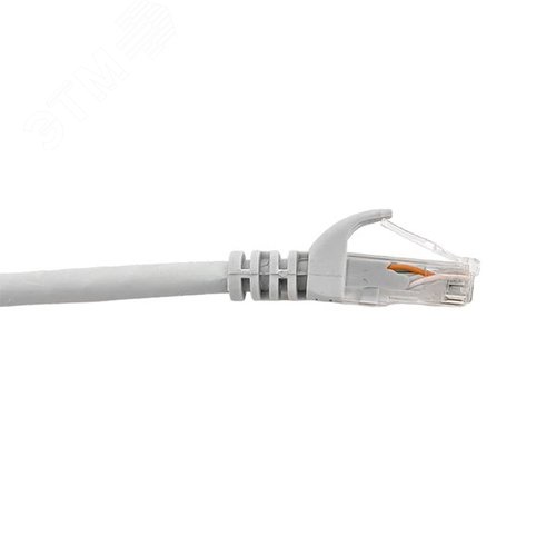 Патч-корд TERACOM PRO Cat.6 экранированный UTP оболочка LSZH серый (5.0м) - фото 3