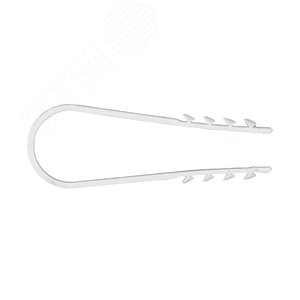 Дюбель-хомут для круглого кабеля (19-25мм) белый (50 шт) PROxima - фото 2