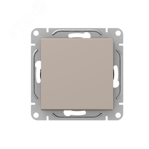 Механизм выключателя. одноклавишный. кнопочный. кремовый Эпика EKF - фото 1