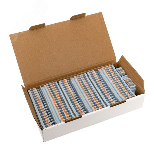 Клемма Push-in 4 мм2 3 вывода серая EKF - фото 10