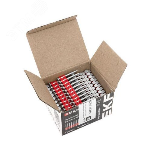 Кованые гвозди по бетону, металлу Bullet Type диаметр 3 мм длина 38 мм, цинкование (250 шт.) EKF - фото 6