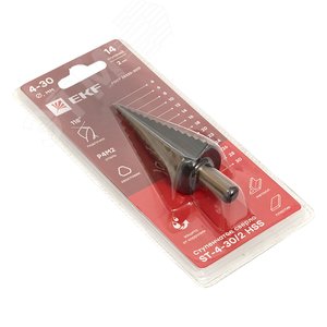 Cверло ступенчатое HSS (14 ступ.) - фото 2