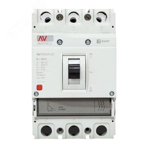 Выключатель автоматический AV POWER-2/3 225А 80kA TR AVERES - фото 2