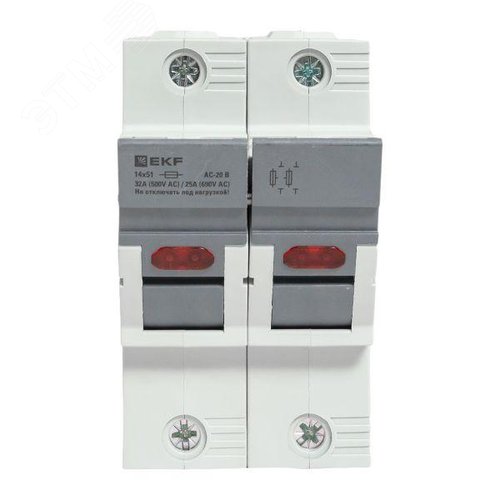 Предохранитель-разъединитель DF 14х51 2Р (тип ПВЦ) - фото 4