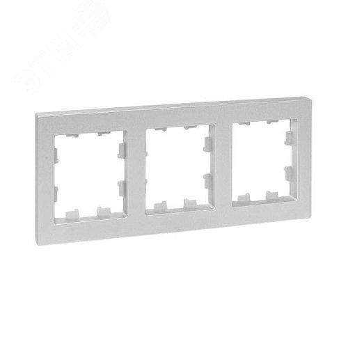Эпика Рамка 3-местная алюминий пластик EKF - фото 1