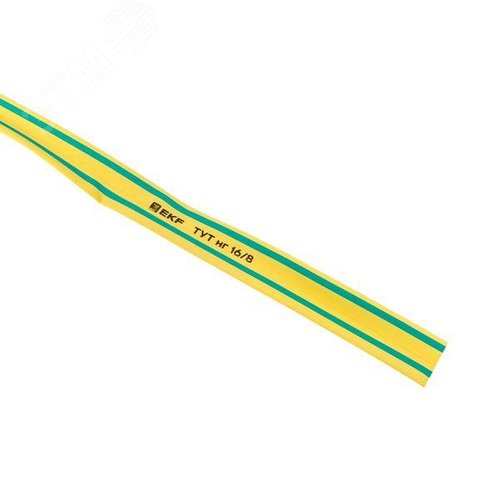 Трубка термоусаживаемая ТУТ нг 16/8 жел-зел рулон PROxima - фото 5