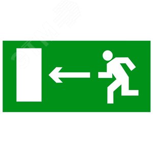 Знак ''Направление к эвакуационному выходу налево'' 150х300мм PROxima