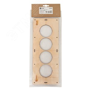 Шаблон для подрозетников c 4 отв. диам. 68 мм Expert - фото 2