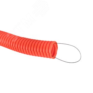 Труба гофрированная ПНД с зондом оранжевая d40мм (25м) Plast PROxima tpnd-40-o EKF - 3