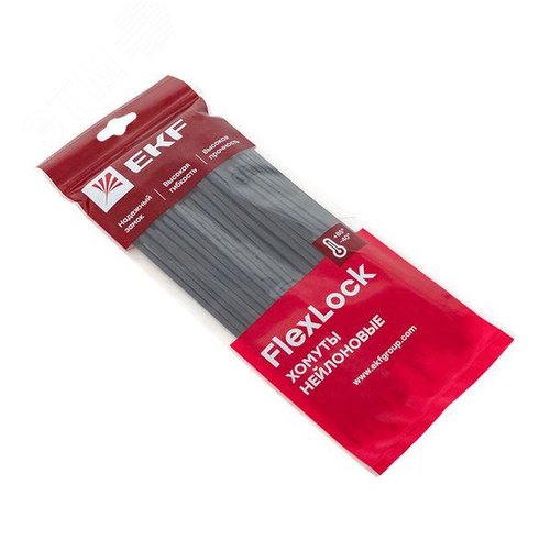 Хомут P6.6 стандартный черный 3.6x200 (100шт) FlexLock PROxima - фото 3