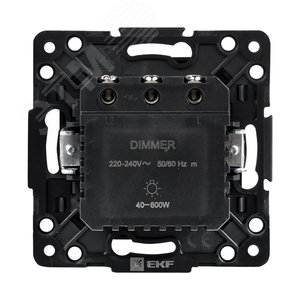 Стокгольм Механизм Светорегулятора 600W 220В черный - фото 3