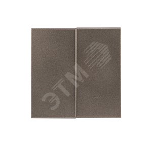 Валенсия лицевая панель выключателя 2-кл. 10А графит - фото 1