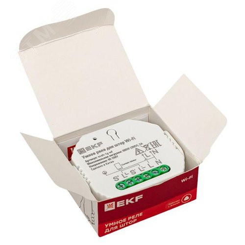 Умное реле для штор в подрозетник Wi-Fi EKF Connect - фото 14