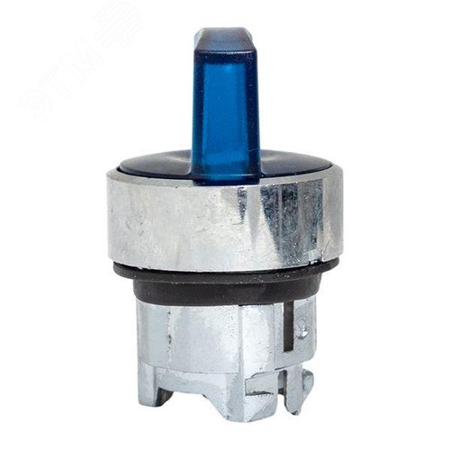 Исполнительный механизм переключателя S4 синий на 2 положения с фиксацией, с подсветкой с короткой ручкой IP65 - фото 5