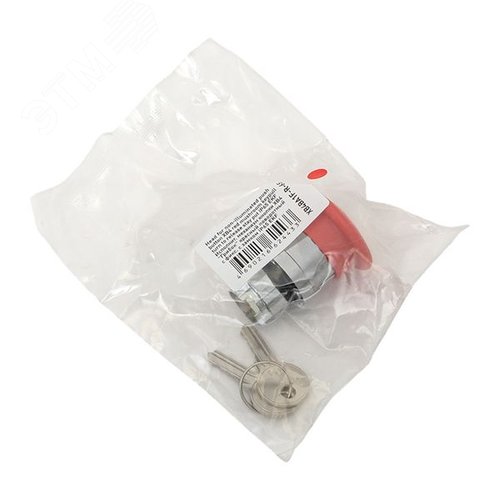 Механизм кнопки исполнительный XB4 Грибок красный поворотный с фиксацией с замком IP65 - фото 9