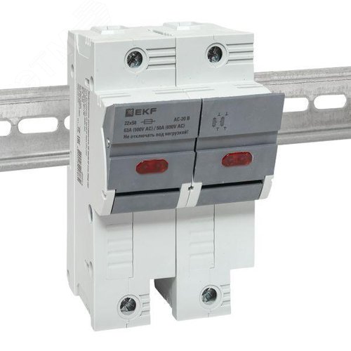 Предохранитель-разъединитель DF 22х58 2Р (тип ПВЦ) - фото 2