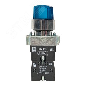 Переключатель BD33 3P c синей подсветкой 230В NO PROxima - фото 3