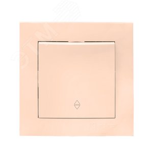 Валенсия выключатель 1-кл. 10А кремовый проходной - фото 1