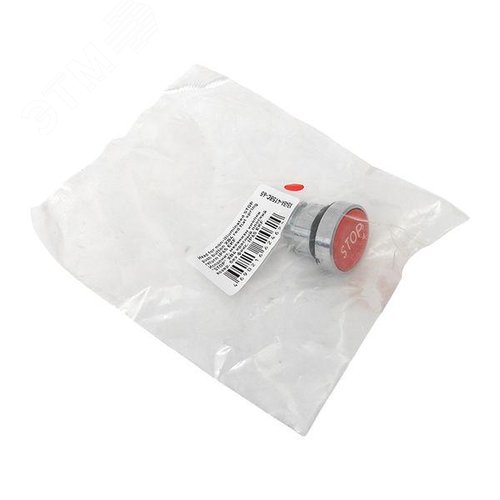 Исполнительный механизм кнопки STOP XB4 красный плоский возвратный без фиксации IP65 - фото 8