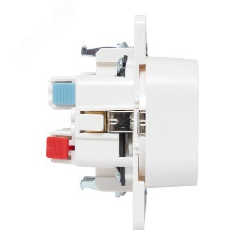 Стокгольм Механизм Розетки 2-местной с/з 16А белый с защ. штор. - фото 3