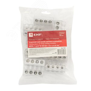 Клеммник для сетей уличного освещения KE10.1 Al 4x10-35 мм / Cu 1.5-25 мм EKF - фото 2