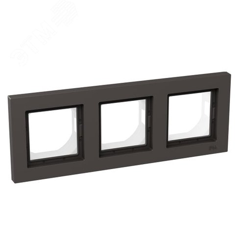 Рамка 3-местная IP44  мокко.  пластик Эпика EKF - фото 2