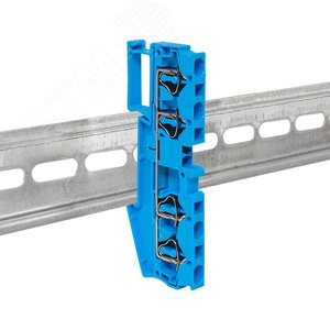 Клемма пружинная ST 4 мм2 4 вывода синяя EKF - фото 4