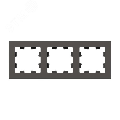 Изображение товара Рамка 3-местная мокко. пластик Эпика EKF (шт)