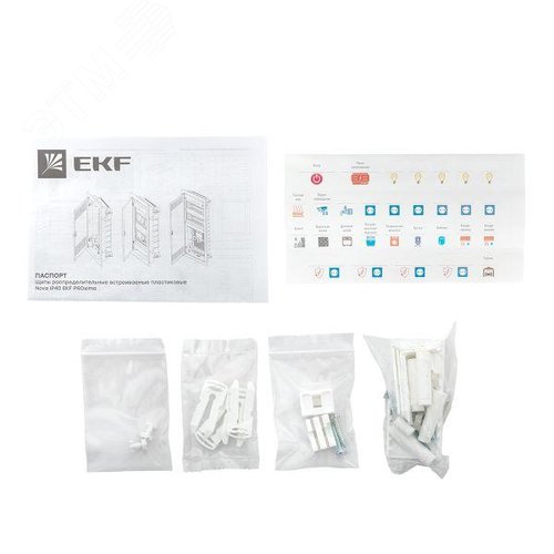 Встраиваемый слаботочный щит Nova 4 габарит с пластиковой дверью IP41 EKF - фото 10