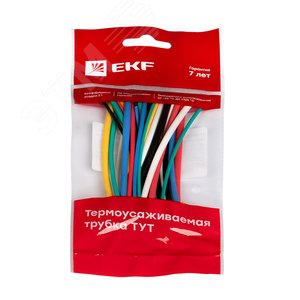 Набор ТУТ нг: 6 цветов по 5шт. Разного диаметра (1/0,5 , 1,5/0,75 , 2/1 , 2,5/1,25 , 3/1,5) 100мм. PROxima - фото 2