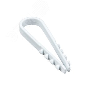 Дюбель-хомут для круглого кабеля (11-18мм) белый (50шт.) PROxima